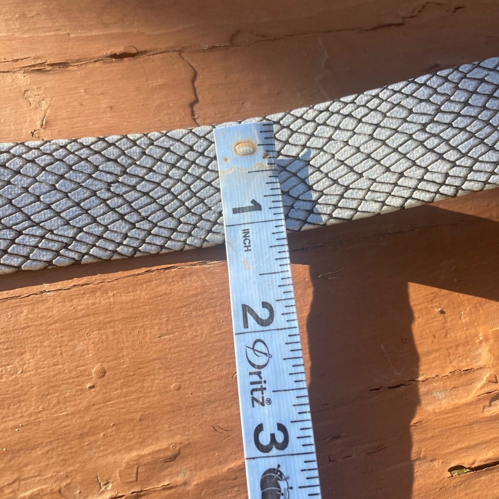 Silver snakeskin belt - Picture 5 of 8